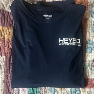Heybo Men's Navy Long Sleeve Tee